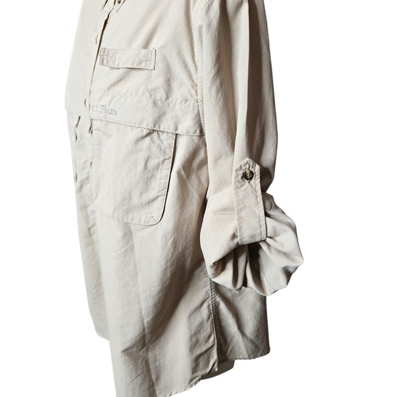 L.L. Bean Womens Tropicwear Fishing Shirt Size XL Hiking Camping Outdoors SPF - Picture 7 of 11